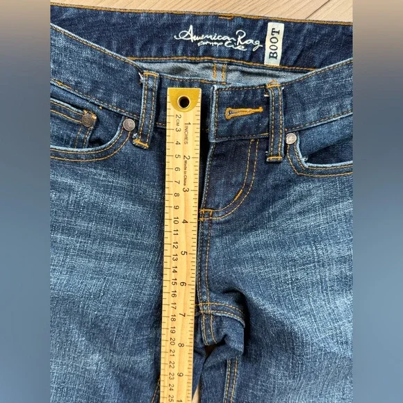 American Rag Jeans Cie Boot Womens Sz 1S (28x29) Low Rise - Picture 4 of 6